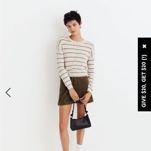 Madewell Lawson Crop Pullover Sweater